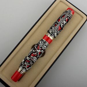 Jinhao luksus vintage Dragon Phoenix Ballpoint Pen Wysokiej jakości pisanie metalowe Pens Pens Burefies Prezent Prezent Business Prezent 240124