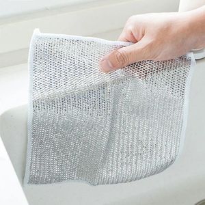 Kökspapper Mikrofiber Diskdukar Pot Pan Bowl Cleaning Scrubber för kokkärl eller krukor bänkskivor Hemförsörjning