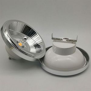 LED-Down-Lampe, warm-kaltweiße Beleuchtung, dimmbar, AR111, eingebetteter COB-LED-Strahler, 12 W, GU10, Deckenleuchte, ES111, AC85–265 V, DC12 V, 327 h