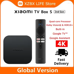 Smart Home Control Global Version Xiaomi Mi TV Box 2nd Gen 4K Ultra HD Google 2GB 8GB Dolby Vision HDR10 Assistant S Player