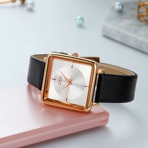 Женские часы, высококачественные модные легкие роскошные квадратные часы с кварцевым ремнем для отдыха, водонепроницаемые часы