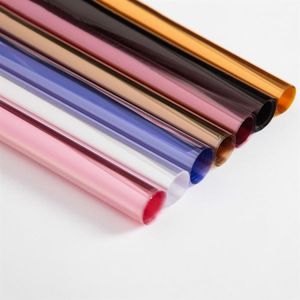 Korejskie prezenty owijanie serii celofanowych papierowy papierowy pakiet papierowy papierowy Florist Transparent Material 10pcs L255G