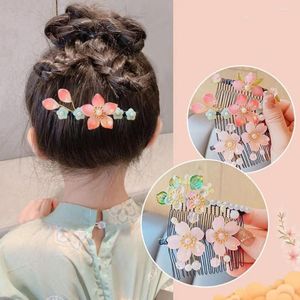 Haarschmuck Alte Kopfbedeckung Kind Blume Kinder Haarnadel Chinesischer Stil Hanfu Kamm