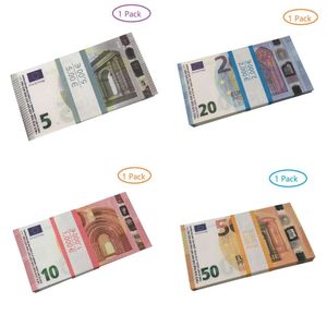 Party Games Crafts Paper Printed Money Toys USA 1 5 10 20 50 100 Dollar Euro Movie Prop Sedel för barn Julklappar eller video DHFWNWDMG