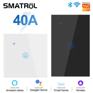 Smart Home, Casa Intelligente Controllo 40A Tuya Wifi Scaldabagno Caldaia Interruttore Touch Condizionatore D'aria Temporizzazione Della Luce UE Stati Uniti Brasile Parete App Per Alexa Google