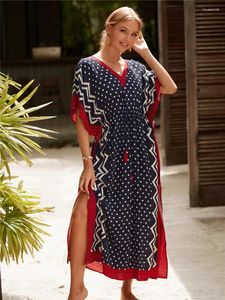 Roupa de banho feminina kaftan bordado praia cobrir saida de praia maiô feminino biquíni túnicas para pareo sarong beachwear q1193