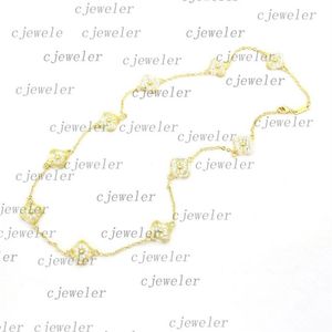 Fashion necklace Four-leaf Flower Elegant ten flower clover classic vc necklace for women jewelry pendant high-quality 30 color gi329P