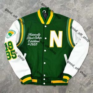 Giacca da uomo Lvse Giacca firmata Giacca da baseball Varsity Piumino Lettera Cuciture Ricamo Autunno Inverno Capispalla causale allentato Cappotti Giacca in pelle Anatra 38