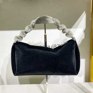 Totes Velvet Dinner Bag Pures For Women Designer Luxury Bag and Bag 2023 Ny Fasion IG Quality Evening Bag Rinestone Clu Bagh24131