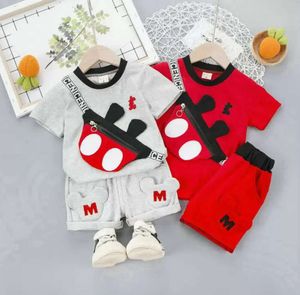 Completo per bambini Set di abbigliamento Nuovi vestiti estivi per bambini Completo per bambini Moda Ragazzi Ragazze Cartoon T-shirt Pantaloncini 2 pezzi / set Tute casual per bambini