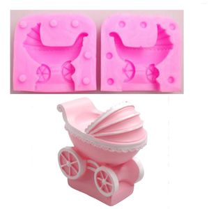 Baking Moulds Baby Car DIY Silicone Resin Molds For Kitchen Fondant Cake Chocolate Tools Wedding Decorating