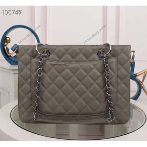 5a Chain Bags Fashion Designer Womens Bag Caviar Real Couro Compras Sacos de Pele de Carneiro Clássico Flap Bolsa Computador Sacos de Ombro Melhor Qualidade