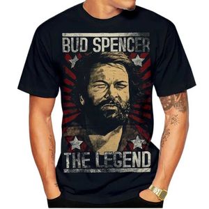 Homens camisetas Bud Spencer Terence Hill 3D Impressão Mens Camisetas Moda Casual O-pescoço Manga Curta Tees Hip Hop Harajuku Verão Oversized Tops