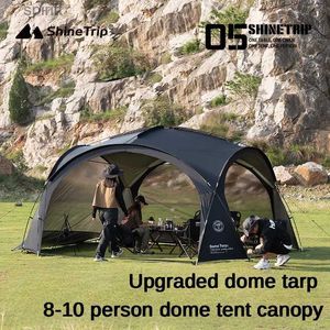 Cień 8-10 Person Camping Dome Tents Outdoor Dome Tarp lub Accessor Garden Big Canopy Beach Waterproof Namiot Picnic Namiot Pergola Namiot YQ240131