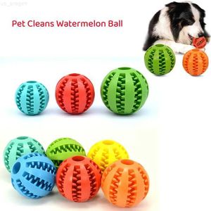 Dog Toys Tuggar Silikon Pet Dog Toy Ball Interactive Bite-resistent tugga leksak för små hundar Tandrengöring Elasticitet Boll Pet Products 5/6/7cm