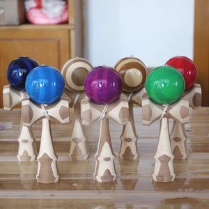 18cm6cm Kendama Holzspielzeugball Professionelles geschicktes Jonglieren Bildung Traditionelles Spiel für Kinder Erwachsene 240126