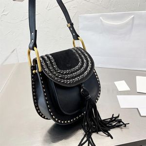 Projektanci torby dla kobiet na ramię Hudson torebki torebki komunikatorowe mody metalowe torebki skórzane vintage siodle torba klasyczna cross188l