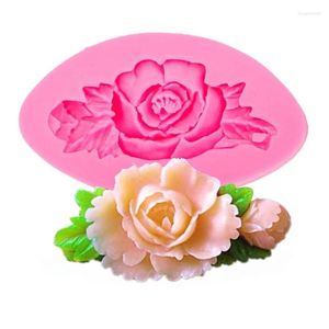 Baking Moulds 6.6cm Single Mini Flower Fondant Mold DIY Craft Silicone Candy