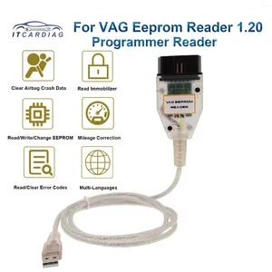 For VAG Eeprom Programmer Reader 1.20 ITCARDIAG Supports Clear Reset Airbag Crash Data Read Write Error Codes