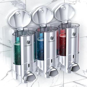 Liquid Soap Dispenser Wall No Drill Bathroom Shampoo And Conditioner Bottle Kitchen Dish Detergent Container 1/2/3 200ML