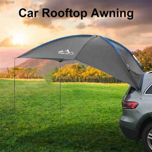 Schatten Polyester Auto Dach Markise Anti-UV Winddicht Wasserdicht Sonnenschutz Geräumiges Camping Angeln SUV Baldachin AutoTrailer Zelt YQ240131