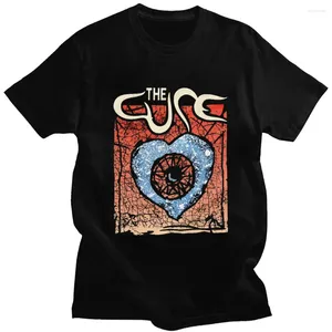 メンズTシャツロックバンドThe Cure 1992 Wish Tour Print TシャツTシャツ男性ゴシックシャツサマーハラジュクパーソナリティビンテージTシャツ