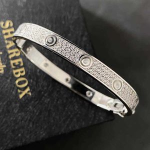 Original 1to1 C-arter Armband S925 Sterling Silber Italienisches High-End-Komplettset-Armband für Frauen im Instagram-Nischendesign, leichter Luxus, exquisite ModeX65N