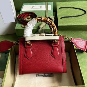 Luksusowy projektant Diana Bag Bamboo Tote Bag Mini rozmiar TOP TOG BORM Lady Tote Nowe moda Kobiety Crossbody Shouler torebki 8 kolorów
