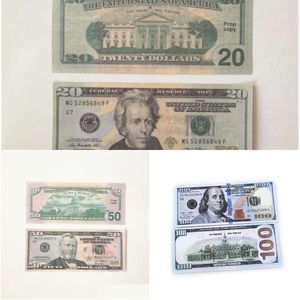 Outros suprimentos festivos para festas 3 pacotes novas notas de dinheiro falso 10 20 50 100 200 dólares americanos euros libra notas inglesas brinquedo realista dhbajj99e