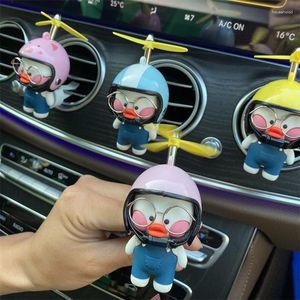 Bil Dragonfly Little Yellow Duck Aromatherapy Ornament Interior Decoration Air Conditioner Vent Freshener Para Auto