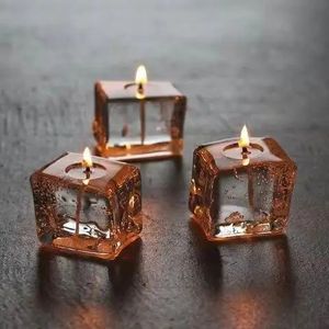 Creative Ice Cube Scented Candle Living Room Decoration Aromatic Candles Special Gifts for Boys Home Decor Souvenirs Po Props 240122