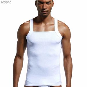 Men's Tank Tops mens fashion vest cotton Tight tank top home sleep Casual Solid boy Sexy Asian size Casual sleeveless garment Body building YQ240131