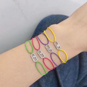 Braccialetti con ciondoli Bracciale con cordino elastico Piccoli accessori Squisito design scavato regolabile per le donne Abbigliamento quotidiano Regalo di festa