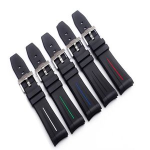 GESCHENKWERKZEUGQUALITÄT, 20 mm GRÖSSE, WEICHES GUMMI-B-ARMBAND FÜR SUB 116610LN, 116610, 116719, 116710 usw. UHR-ARMBANDUHRENBAND-ZUBEHÖR222y