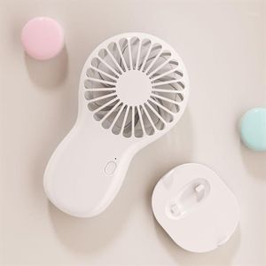 Uppladdningsbar Mini Portable Pocket Fan Telefonhållare Cool Air Hand Hold Travel Cooler Cooling Fan för Office Outdoor Home1287q