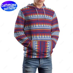 designer Men Hoodies & Sweatshirts Bohemian hip-hop rock Custom patterned caps preppy casual Athleisure sports outdoor wholesale hoodie Men Clothing big size s-5xl