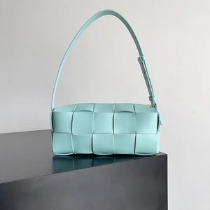 Designersäckar Brick Cassette Bag Liten fänkål äkta läder Underarm Shouder -väska för kvinnor högkvalitativ lyxväska med låda