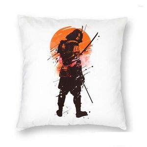 Cuscino/Cuscino decorativo Cuscino Ultimo Samurai Guerriero in piedi Er 45X45 Home Decor Stampa 3D Virtù giapponesi Buso Tiro per Living Roo Dhvmg