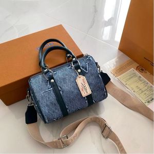 Women Fashion bags Letter Designer Wallets Leather Shoulder bag Retro punk denim style woman purse Luxury handbags