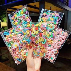 ヘアアクセサリー10 PC/バッグかわいい花柄の女の子輪バンドプリンセスカワイイ飾り帽子弾性ヘッドバンド