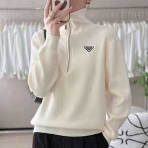 2024 Designer Sweater Fall/Winter High quality women's sweater hoodie Knit P letter embroidery temperament high-end fashion fashion soft