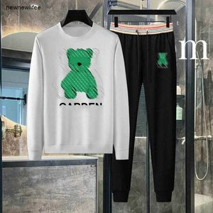 Designer hoodie homens roupas de marca para mens primavera treino moda pequeno urso logotipo de manga comprida homem top estudante calças 31 de janeiro de alta qualidade