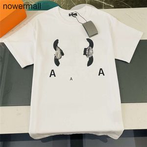 05-04 balencaigaly Letter balencigaly Men's Clothing T-Shirt Fashion Casual design Men's Printed T-Shirts WomenTop Couple Cotton Wrinkle proof 048