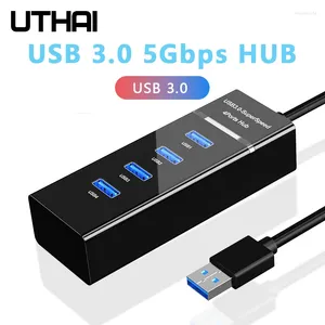 Portas USB 3.0 HUB 5Gbps Adaptador divisor de laptop de alta velocidade adequado para expansor de acessórios de PC