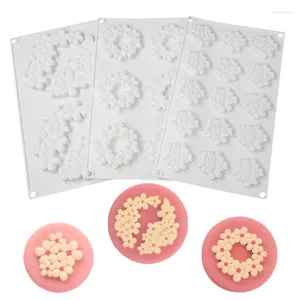 Baking Moulds 2/6/15 Even Flower Cake Silicone Mold Mousse Handmade Soap Candle DIY Biscuit Chocolate Dessert