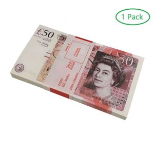 Requisite Geldkopie Banknote 50 GBP Partyzubehör Requisiten 2050100200500 Euro Realistische Spielzeugbar Requisiten Währung Film Fauxbillets 1905294191QZ