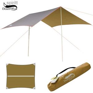 Shade Desert Fox Waterproof Outdoor Awning Hammock Tarp Rain Fly Lightweight Camping Tent Sun Shelter for Tourism Hiking Beach Pergola YQ240131