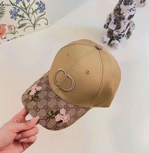 Artista de beisebol Cap Gcris Designers Chapéus S Flores Bordado Design Bonito Temperamento Cem Take Sport Estilo Baseballcaps Moda Casual Chapéu Presente