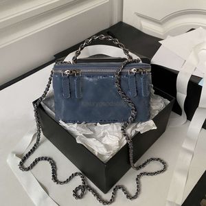 2024SS 10A Designer di riproduzione in pelle originale Borsa a tracolla di lusso in pelle di alta qualità 3593 Borsa a tracolla Borsa per trucco Set completo Imballaggio inviato a FedEx