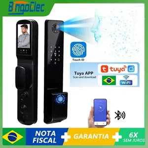 Smart Lock 3D Face Door Security Camera Intelligent fingeravtryck Lösenord Biometrisk elektronisk nyckel i realtid Intercom